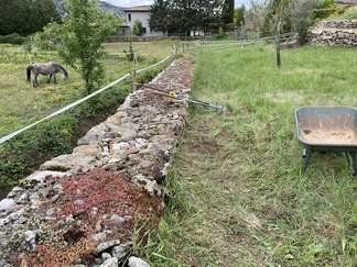 Sortuneen kivimuurin korjaus valmis_kevät 2023